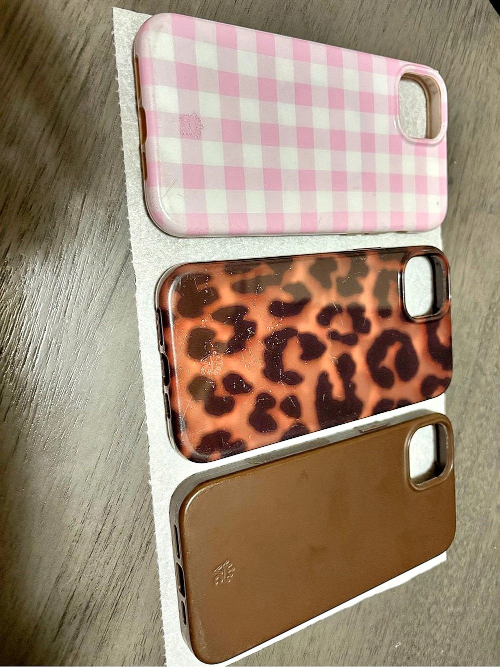 Velvet Caviar MagSafe iPhone 14 Plus Phone Cases Set of 3 in Pink & Brown
